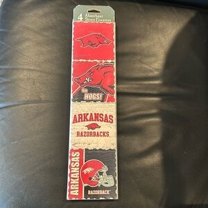 Arkansas Razorbacks set of 4 coasters new in package go hogs!